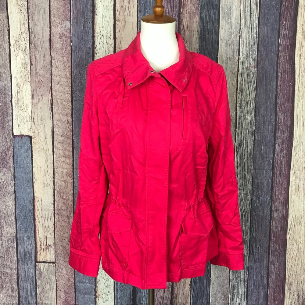 Talbots Zip-Up Cargo Jacket Medium 8/10